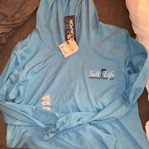 salt life teal hoodie